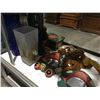 Image 3 : SHELF LOT OF ASSTD FROG FACE MIRRORS, WOODEN JEWELRY BOX ETC.