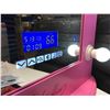 Image 2 : FONTAINEBLEAU 10 LED LIGHT VANITY MAKEUP MIRROR WITH BLUETOOTH SPEAKERS & USB PLUG (PINK)  19.75" X