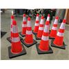 Image 1 : 10 X SAFETY HIGHWAY CONES 28" HIGH - F