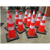 Image 1 : 10 X SAFETY HIGHWAY CONES 28" HIGH - K