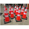 Image 1 : 10 X SAFETY HIGHWAY CONES 28" HIGH - M