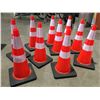 Image 1 : 10 X SAFETY HIGHWAY CONES 28" HIGH - Q