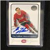 Image 1 : GUY LAFLEUR SIGNED FLEER GREATS OF THE GAME HOCKEY CARD