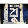 Image 2 : BORJE SALMING SIGNED MAPLE LEAFS JERSEY (AJ SPORTS COA)