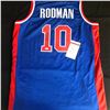 Image 1 : DENNIS RODMAN SIGNED PISTONS JERSEY (JSA COA)