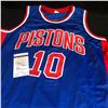 Image 3 : DENNIS RODMAN SIGNED PISTONS JERSEY (JSA COA)