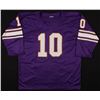 Image 2 : FRAN TARKENTON SIGNED VIKINGS STATS JERSEY (JSA COA)