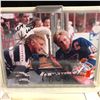 Image 2 : ST. LOUIS BLUES STAR HANGER W/ BRETT & BOBBY HULL SIGNED 8X10