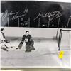 Image 2 : TORONTO MAPLE LEAFS STAR HANGER W/ JOHNNY BOWER SIGNED 8X10