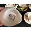 Image 2 : HAND DECORATED BONE CHINA LOT (SHAFFORD, QUEEN ANNE)