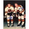 Image 1 : WAYNE GRETZKY & MARIO LEMIEUX SIGNED 8X10 PHOTO (GA COA)