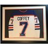 Image 1 : PAUL COFFEY SIGNED & FRAMED OILERS JERSEY (AJ SPORTS COA)