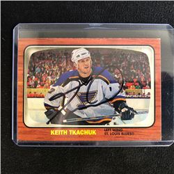 KEITH TKACHUK SIGNED TOPPS HERITAGE HOCKEY CARD