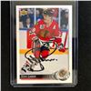 Image 1 : STEVE LARMER SIGNED 1992-93 UPPER DECK HOCKEY CARD