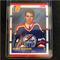 SCOTT ALLISON SIGNED SCORE ROOKIE CARD