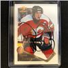 Image 1 : THEO FLEURY SIGNED 1995-96 PINNACLE SUMMIT HOCKEY CARD