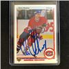 Image 1 : CHRIS CHELIOS SIGNED 1990-91 UPPER DECK HOCKEY CARD