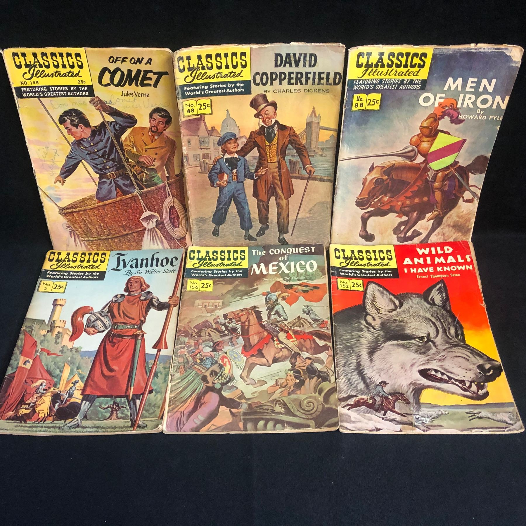 Classic Comics VINTAGE CLASSICS ILLUSTRATED COMIC BOOK LOT