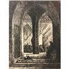 Image 1 : Original 19thc Franz Stegmann German Etching, "In The Church"