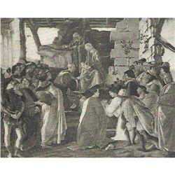 Vintage c1920â€™s Half-tone Print, #268 Adoration of the Magi