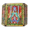 Image 2 : Tiffany-style Stained Glass Folding Fireplace Screen