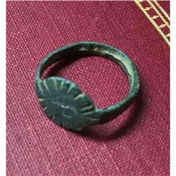 c.800 AD Bronze Byzantine Pilgrim's Ring, Artifact
