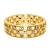 Image 1 : Goldtone & Rhinestone Bangle Hinge Bracelet