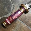 Image 4 : Amethyst Jewel Tone Damascus Steel Boot Dagger Knife