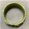 Image 2 : Vintage 1930's Green Floral Design Celluloid Bangle Bracelet