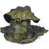 Image 2 : Art Deco-style Labrador Retriever Bronze Statue, Incense Burner, Tray, Dish