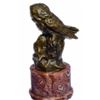 Image 3 : Two Owls Bronze Sculpture