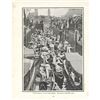 Image 1 : Early 20thc English Edwardian Book Plate Print, Ascot Sunday, River Thames