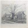 Image 2 : Signed Original Pencil Sketch, Sharecropper Cabins