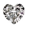 Image 1 : 3ct Heart Cut Lab Created BiancoÂ® Diamond