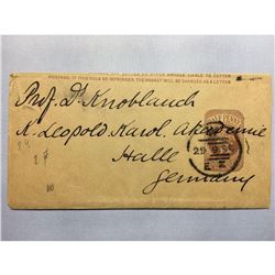 1800s London Original Postmarked Handwritten Envelope with Letter