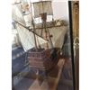 Image 4 : Spanish Galleon Model Ship In Display Case