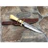 Image 1 : Custom Hand Made Damascus Steel Hunting Bowie Knife Handle Camel Bone