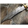 Image 8 : Custom Hand Made Damascus Steel Hunting Bowie Knife Handle Camel Bone