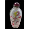Image 1 : Reverse Painted Glass Dragon Pocket Snuff Bottle