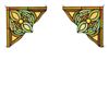Image 1 : Pair of Victorian-style Stained Glass Window Panels
