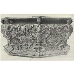 Vintage c1920â€™s Half-tone Print, #1838 Bronze Well, Palace of the Doges
