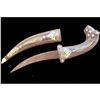 Image 1 : Indo Persian Silver Koftgari Damascus Blade Dagger