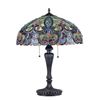 Image 2 : Victorian Tiffany-style Stained Glass Table Lamp
