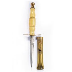 19thc Ivory Handle French Dagger