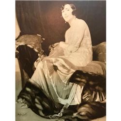 1920's French Art Deco Magazine Print, Socialite, Lady Garthwaite