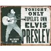 Image 1 : "Elvis, Tupelo's Own" Vintage-style Metal Concert Pub Bar Sign