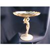 Image 1 : Art Deco Nude Cambridge Glass Crown Tuscan Compote Pedestal