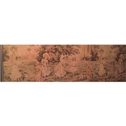 Early 1900's Victorian Framed Tapestry
