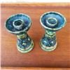 Image 3 : Pair of Italian Mid Century Modern Ceramic Candlesticks