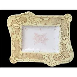 Early 20thc Coalport Rectangular Gilt Bread Plate